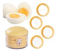 Trancheuse à œufs 4 en 1, trancheuse à fraise, outil de cuisine manuel pour trancher, hacher, couper en cubes et râper des aliments tels que la salade, le fromage, les pommes de terre, les oignons