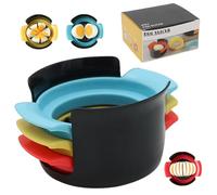 Trancheuse À Œufs en Acier Inoxydable, Coupe Multifonctionnelle avec 3 Styles de Tranchage, pour Œufs, Jambon, Kiwi, Banane Et Fraise