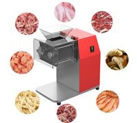 Trancheuse à viande commerciale en acier inoxydable, Machine à trancher la viande râpée en dés, 110V 220V blade
