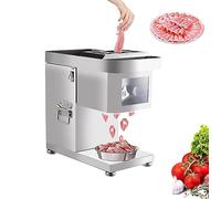 Trancheuse À Viande Électrique avec Lame en Acier Chromé De Qualité Supérieure, Semi-Automatique pour Usage Commercial Et Domestique, Faible Bruit pour Viande Congelée, 3,5 Mm