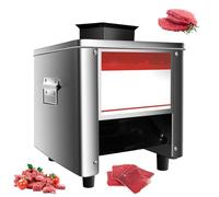 Trancheuse à viande électrique professionnelle, 850 W, acier inoxydable, lame amovible, râpe-légumes robuste pour la maison et les barbecues(2.5mm)