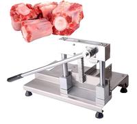 Trancheuse à Viande Manuelle en Acier Inoxydable Multifonctions pour Boucher Côtes Côtelées Frais Légumes Idéal pour Maison et Commercial