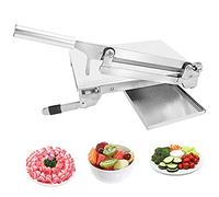 Trancheuse à viande manuelle en acier inoxydable pour cuisine à la maison, avec lame de rechange pour shabu, barbecue coréen, porc, bœuf séché, rouleau de mouton