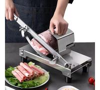 Trancheuse à viande manuelle, robuste, en acier inoxydable 304, découpe sans effort de la viande congelée, épaisseur réglable de 0,2 à 8 mm, fixation murale, étanche,Natural