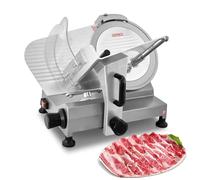 Trancheuse à Viande Semi-Automatique, Trancheuses éLectriques 8"/10"/12", 300 Tr/Min, éPaisseur RéGlable De 0-12mm, avec Pieds AntidéRapants pour LéGumes, Pain Dur, Fromage Et Jambon,12 in