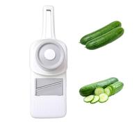 Trancheuse Alimentaire pour Cuisine - Mandoline Réglable Pour Trancher,Râpe à Légumes pour Salades - Pour Légumes, Pommes De Terre, Oignons, Chou, Fruits, Carottes, Avec Mandoline Manuelle Et Hachoir