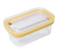 Trancheuse Beurrier Boîte de rangement idéale pour le stockage avec trancheuse en plastique et silicone Convient pour les opérations quotidiennes avec un entretien simple et confortable (jaune)