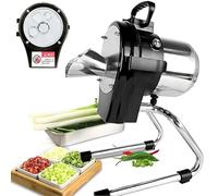 Trancheuse/Coupe-oignons Verts Électrique Professionnelle Pour Oignons Nouveaux, Ail, Machine Électrique À Couper Les Poireaux, Avec Masque D'alimentation Multi-orifices, 6 000 TR/Min, 110 W(FC-110LK)