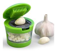 Trancheuse d'Ail Manuelle, Râpe Portable en Acier Inoxydable ABS, Presse-Ail, Hachoir à Main, Broyeur, Gadgets de Cuisine