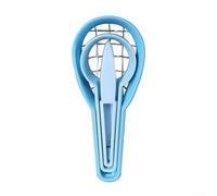 Trancheuse d'avocat 3 en 1 avec cutter et dénoyauteur, lame en acier inoxydable et poignée antidérapante pour une préparation facile des fruits, kit passe au lave-vaisselle (bleu peu profond)