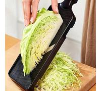 Trancheuse de chou multifonctionnelle en plastique - Râpe et éminceur manuel de légumes pour trancher le chou, les légumes verts feuillus, faire des salades de chou Ensemble deux pièces en noir,Ensemb