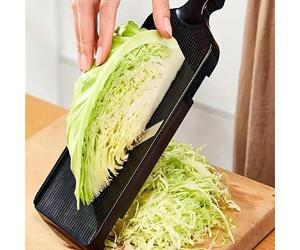 Trancheuse de chou multifonctionnelle en plastique - Râpe et éminceur manuel de légumes pour trancher le chou, les légumes verts feuillus, faire des salades de chou Ensemble deux pièces en noir,Ensemb