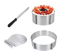 Trancheuse de couche de gâteau, niveleuse de trancheuse de gâteau | Niveleur de gâteau réglable pour trancheuse à gâteau - Niveleuse à gâteau, trancheuse à gâteau en acier inoss
