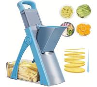 Trancheuse de cuisine manuelle multifonctionnelle - convient à tous les légumes - lame en acier inoxydable - râpe, coupe en dés