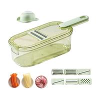 Trancheuse de cuisine | Trancheuse à oignons - Coupe-légumes avec récipient pour pommes de terre, carottes, salades, cuisson, pique-nique, excursions en plein air