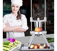 Trancheuse de fruits et légumes commerciaux pour citrons, citrons verts, pommes - Parfait pour les fêtes, les bars, les buffets - 6 sections et 8 sections
