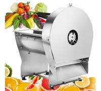 Trancheuse de légumes et fruits électrique commerciale - Épaisseur réglable 0-10 mm pour gagner du temps - Avec trancheuse citron