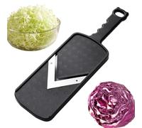 Trancheuse de légumes Multifonction Antidérapant Manche Manuel Accessoires | Outil Râpe à Chou Pour Melons Pommes de Terre Cuisson Préparation Culinaire Thanksgiving Fêtes Salade de Noir
