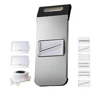 Trancheuse de légumes multifonctionnelle, hachoir à nourriture rapide, coupe-légumes 6 en 1 avec protection des mains sûre, trancheuse de légumes efficace pour salade, fruits, gingembre, carotte