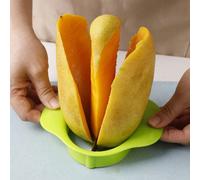 Trancheuse de mangue à prise facile - Ustensile de cuisine créatif pour des coupes parfaites, trancheuse de mangue en plastique avec plusieurs options de couleurs, idéal pour éplucher et retirer le no