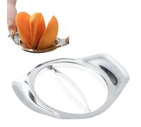 Trancheuse de mangue - Coupe-mangue créatif en acier inoxydable avec poignée confortable | Outil de cuisine simple pour éplucher et couper les mangues, idéal pour un usage domestique, la préparation