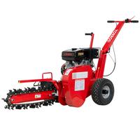 Trancheuse de sol thermique essence 15ch 420 cm³ - Largeur de tranchée 100 mm - Profondeur réglable jusqu'à 600 mm Torros SLF600