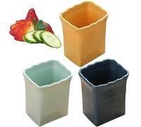 Trancheuse de tasse, 3 pièces trancheuse de fruits trancheuse d'oeufs trancheuse de fraises, fabrication rapide de salade de fruits et légumes coupe-fraise trancheuse de banane gadget de cuisine