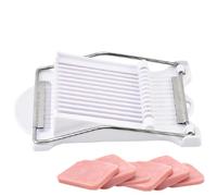 Trancheuse de tomates pour la maison - Coupe-fromage en acier inoxydable robuste, coupe-œuf, avocat, design de lame durable, outil de cuisine rapide et sûr | Trancheuse de fruits et jambon à pâte