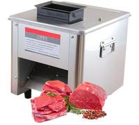 Trancheuse de viande commerciale en acier inoxydable robuste pour porc, poulet, poisson sans os, idéal pour une utilisation familiale et restaurant