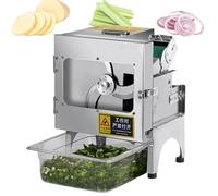 Trancheuse d'oignons à ressort commerciale pour oignons, coupe-légumes électrique pour ail, gingembre, piment, pommes de terre, 1,3 à 35 mm d'épaisseur, acier inoxydable 304, B