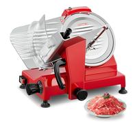 Trancheuse Électrique 150W, Lame Inox 25 cm avec Affûteur Intégré, Machine à Couper le Jambon, Épaisseur Réglable 0-12 mm pour Viande, Fromage et Légumes