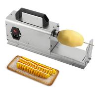 Trancheuse électrique 3 en 1 pour pommes de terre, carottes, pommes, 40 W, en acier inoxydable, pour couper les légumes en spirale plus épais.