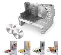 KitchenCook - Trancheuse électrique Mslicex - avec double lames inox