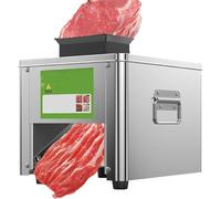 Trancheuse Électrique Industrielle 850W - Machine À Couper La Viande 310t/min, Acier Inoxydable, 150kg/h, Trancheuse À Jambon Et Saucisson Pour Professionnels(7mm)