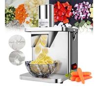 Trancheuse électrique pour fruits et légumes, trancheuse alimentaire en acier inoxydable pour couper les pommes de terre, les carottes, machine à découper professionnelle pour la maison ou un usage