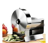 Trancheuse et broyeur de légumes électrique et manuel, robot culinaire multifonctionnel 2 en 1 avec épaisseur réglable, lames en acier inoxydable pour un nettoyage facile A