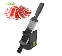Trancheuse Manuelle Pour Viande Fraîche, Couteau En Acier Inoxydable, Épaisseur Réglable, Multifonction, Peut Couper Des Tranches De Viande, De La Viande Râpée, De La Viande En Dés