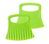 Trancheuse ondulée pour carottes, concombres, tomates - Outil de découpe multifonction pour savon de pommes de terre - 2 hachoirs crinkle pour couper les pommes de terre, concombres, tomates