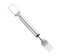 Trancheuse pastèque fourchette taille pastèque | 2-en-1 Trancheuse de fruits et fourchette - Poignée ergonomique en acier inoxydable Barbecue et pique-nique