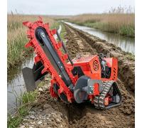 Trancheuse sur chenilles pour la gestion des sols de serre | Optimisé pour les espaces confinés | Haute précision de fonctionnement | Fonctions agricoles polyvalentes