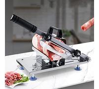 Trancheuse, Trancheuse Manuelle, Trancheuse de Viande congelée, Coupeur de Viande, Trancheuse à Jambon, Congelée découpeuse de Rouleau de Mouton de Boeuf, pour la Cuisine à Maison BBQ de Pot Chaud