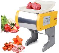 Trancheuse universelle 300W 200r/min Rapide Petite trancheuse à viande en acier inoxydable pour viande pain fruits saucisse