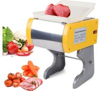 trancheuse universelle électrique 300W Trancheuse à viande en acier inoxydable Cuisine Trancheuse à fruits Trancheuse à légumes Trancheuse à saucisses