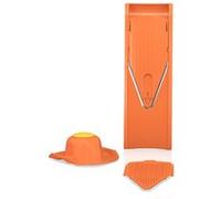 Börner Mandoline V1 ClassicLine (Set de Base) • Mandoline Réglable pour Légumes & Fruits • Avec 2 Inserts, Porte-fruits • Coupe-légumes en V pour tranches en 3 épaisseurs • Orange