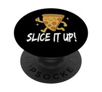 Tranchez ! Pièce de Tarte à Pizza PopSockets PopGrip Adhésif