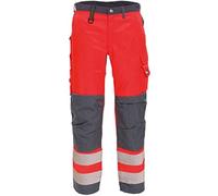Tranemo 4820-44-97-D100 CE-ME HV Pantalon Taille D100 Rouge/Gris
