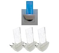 Trango 3er Pack LED Steckerlicht TG11-S40 Wandlampe, Steckdosenlampe, Orientierungslicht, Kinderlicht, Nachtlicht, Steckdose Sicherheitslicht