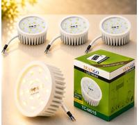 Trango 3er Pack MO15SD LED Modul in 3 Stufen dimmbar 3000K warmweiß ultra flach zum Austauschen von GU10 & MR16 Halogen Leuchtmittel für Einbauleuchten