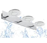 Trango Lampe miroir à 3 flammes 2114 IP44 *COOL* incl. 3x 4,5 W 3000K module LED blanc chaud lampe de salle de bain 42cm de long avec spots pivotants et rotatifs, applique de salle de bain, plafonnier