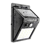 Trango SOL-YF16 Spot mural solaire à LED IP54 *GREEN* applique murale I applique solaire avec détecteur de mouvement I éclairage solaire extérieur I applique extérieure I projecteur à capteur